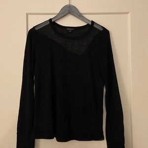 Koral Bella Long Sleeve Top in black NWOT